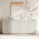 Buffet Cabinet with Storage - Modern 4-Door Sideboard