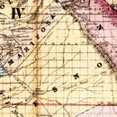 Vintage Map of California 1867