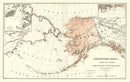 Vintage Map of Alaska 1867