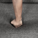 87.7" Convertible Sleeper, Sectional Pull Out Sofa Bed with Storage Ottoman, 2 Throw Pillows, 2 Stools, Wireless Charger and Two Hidden USB Ports for Living Room, Dark Gray