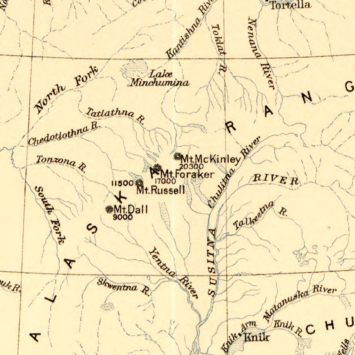 Vintage Map of Alaska 1909, photo 2 of 5