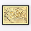 Vintage Map of Alaska 1897