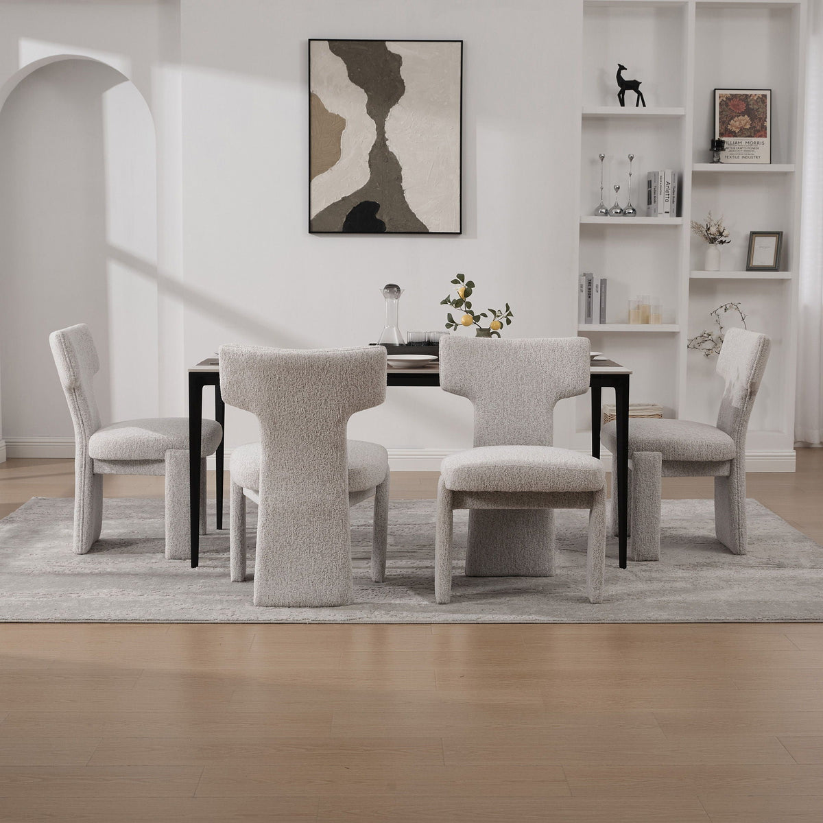 Armless Curved Back Accent Chairs, photo 14 of 40