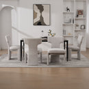 Armless Curved Back Accent Chairs