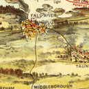 Vintage Map of Connecticut 1905