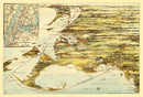 Vintage Map of Connecticut 1905