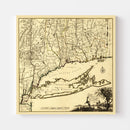 Vintage Map of Connecticut 1780