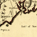 Vintage Map of Connecticut 1780