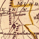 Vintage Map of Connecticut 1795