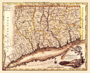 Vintage Map of Connecticut 1795