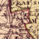 Vintage Map of Connecticut 1796