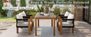 U_STYLE Luxury 5-Piece Outdoor Patio Dining Set for 4 by HouseOfZazla