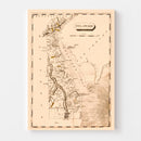 Vintage Map of Delaware 1812