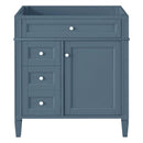 Bathroom Vanity With 2 Drawers And Tip-Out Drawer, Storage Cabinet by HouseOfZazla