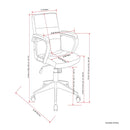 Brewer - Swivel Office Chair - Distressed Blue