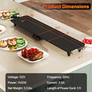 27 Inch Large Electric Griddle Nonstick BBQ Grill with Adjustable Temperature-S by DirectDeals