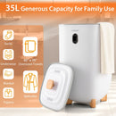 35L Large Home Towel Warmer Bucket with Auto Shut-off Function-White by LJGDeals