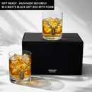 Gold Stag Deer Whiskey Glasses by Jersey Art Glass