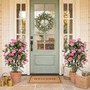 35.5" Artificial Rose Tree with Blooming Flowers in Pot by DirectDeals