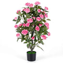 35.5" Artificial Rose Tree with Blooming Flowers in Pot by LJGDeals