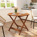 35.5 Inch Solid Wood Patio Dining Table Octagon Table with 1.97 Inch Umbrella Hole by LJGDeals