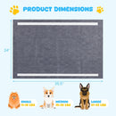 35.5" x 24" Charcoal Dog Pee Pads 6-Layer for Dogs by DirectDeals