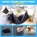 35.5" x 24" Charcoal Dog Pee Pads 6-Layer for Dogs by DirectDeals