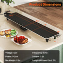 35 Inch Extra Large Electric Griddle with Adjustable Temperature Thermostats and Drip Tray by LJGDeals
