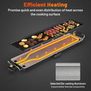 35 Inch Extra Large Electric Griddle with Adjustable Temperature Thermostats and Drip Tray by LJGDeals