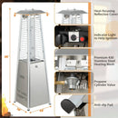 10000 BTU Portable Stainless Steel Tabletop Patio Heater with Glass Tube by LJGDeals