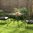 35 x 35 Inch Patio Dining Table with 1.5 Inch Umbrella Hole without Umbrella by LJGDeals