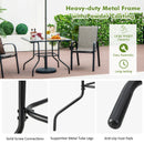 35 x 35 Inch Patio Dining Table with 1.5 Inch Umbrella Hole without Umbrella by LJGDeals