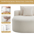 Oversized Chaise Lounge Sofa Bed With Deep Seat And Soft Pillows