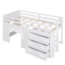 Loft Bed With Cabinet And Shelf by HouseOfZazla