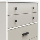 Valencia - 5 Drawer Dresser - White / Gray by Unique Piece Furniture