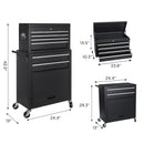 8-Drawer Rolling Tool Storage Cabinet with Detachable Top
