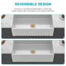 Workstation, Single Bowl Apron Front Kitchen Sink - White by HouseOfZazla