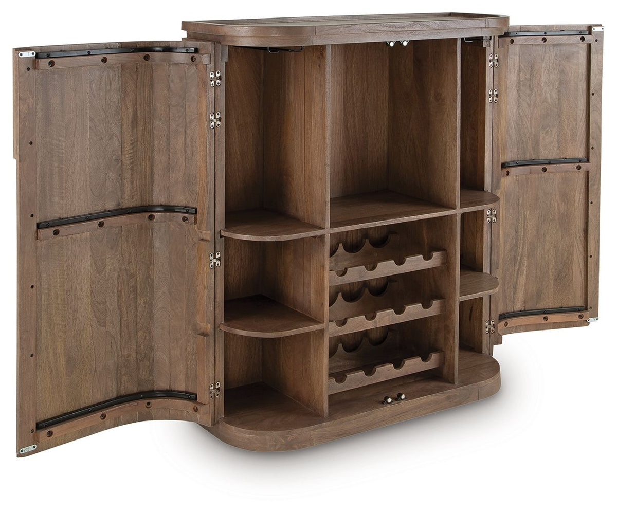 Landermont - Bar Cabinet - Medium Brown, photo 3 of 7
