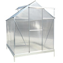 Polycarbonate house, Heavy Duty Outdoor Aluminum Walk-In House Kit With Rain Gutter, Vent And Door For Backyard Garden by HouseOfZazla