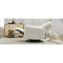 29.5'' Wide Wingback Swivel Rocker Recliner Chair, Glider Rocker Recliner, Rocking Chair Nursery for Living Room Bedroom Apartment,Linen,Beige