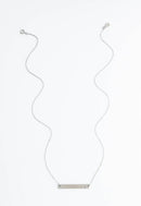 Layla Silver Cross Bar Necklace