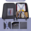 3 Piece Luggage Sets PC Lightweight & Durable Expandable Suitcase with Two Hooks, Double Spinner Wheels, TSA Lock, (21/25/29) Light Purple