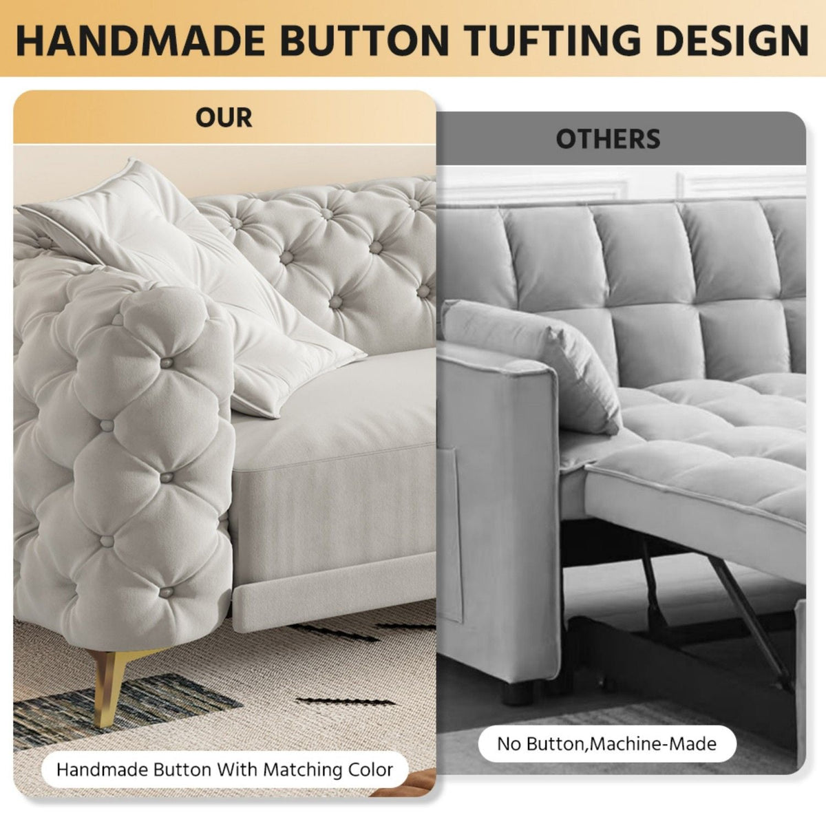3-In-1 Convertible Sleeper Sofa, photo 14 of 40