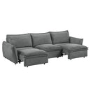 Eaden - Power Sofa With Sleeper - Gray Chenille by Unique Piece Furniture
