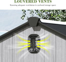 5x3FT Outdoor Resin Storage Shed with Transparent Windows & Louvered Vents by HouseOfZazla