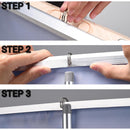 Yescom Illuminated Retractable Banner Stand Kit 33 x 79 in