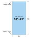 Yescom Retractable Banner Stand for Events Trade Shows Custom Printed 33x79 by yescomusa
