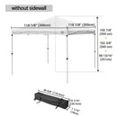 Yescom 10x10 Pop Up Canopy Tent with Bag, Optional Sidewalls