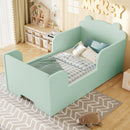 Toddler Floor Bed Frame, Bear Shape Cot Bed for Boys and Girls Ages 3-6