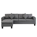Sectional Sofa Set For Living Room With L Shape Chaise Lounge, Cup Holder And Left Or Right Hand Chaise Modern 4 Seat by Unique Piece Furniture
